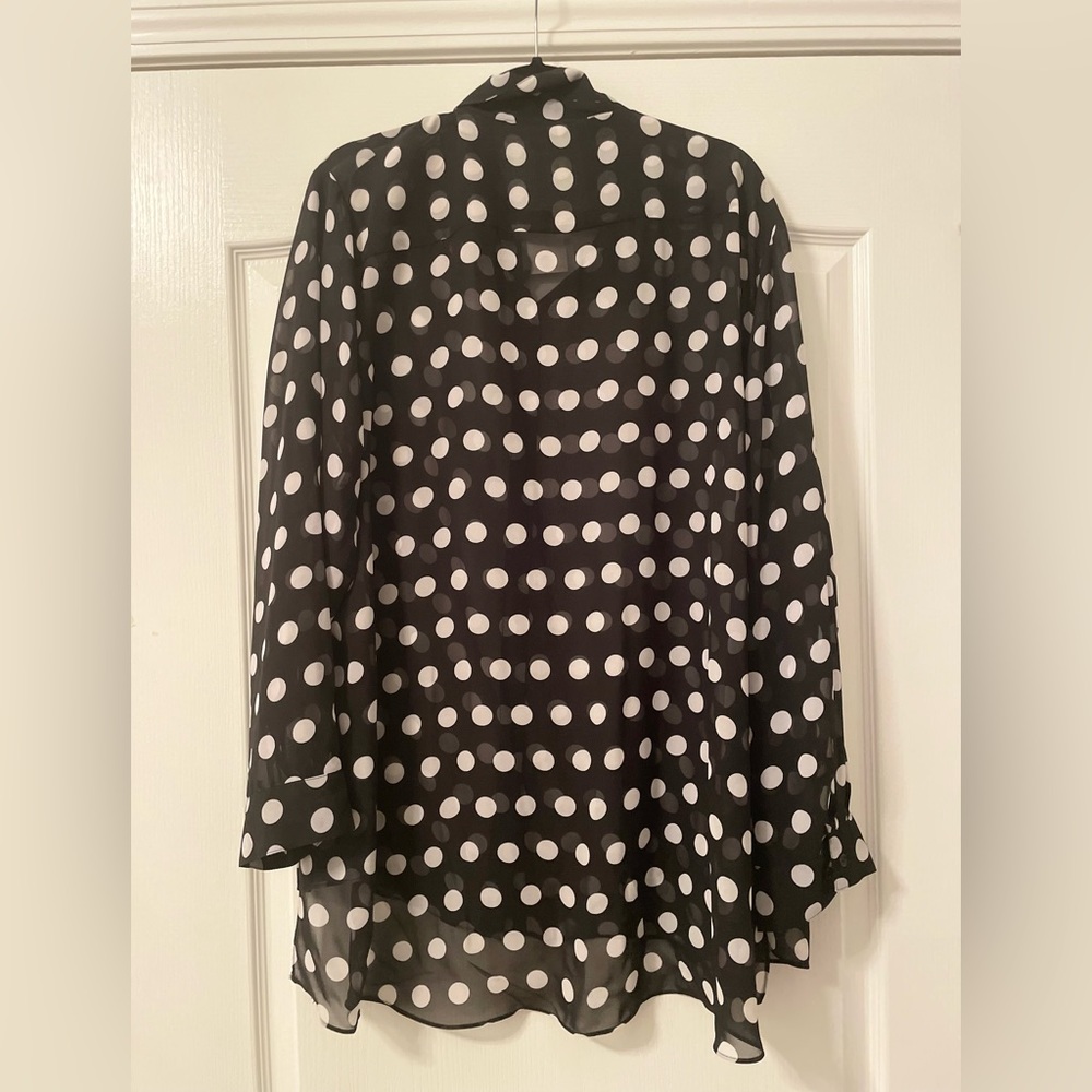 Sheer Polka Dot Top